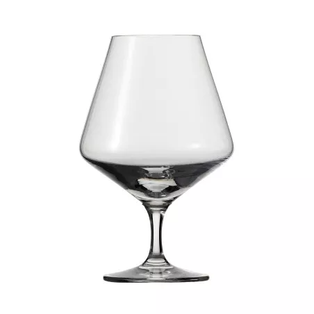 COPA ZWIESEL PURE COÑAC 47 de cristal transparente con diseño elegante y base ancha para aromatizar licores.