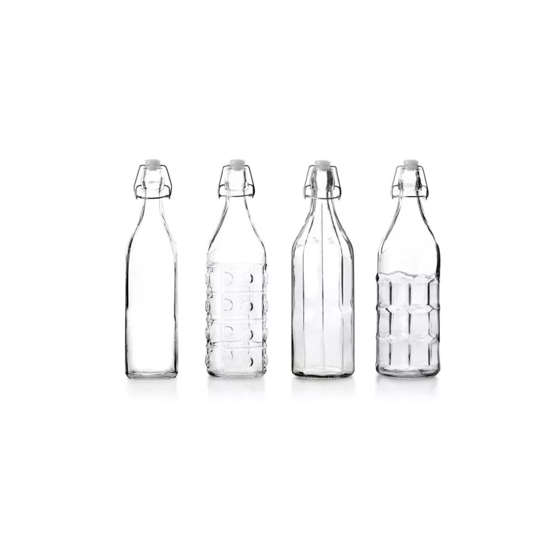 BOTELLA CRISTAL 1 L IBILI 740101 transparente de vidrio con diseño clásico y capacidad de un litro