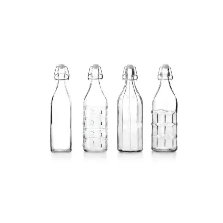 BOTELLA CRISTAL 1 L IBILI 740101 transparente de vidrio con diseño clásico y capacidad de un litro