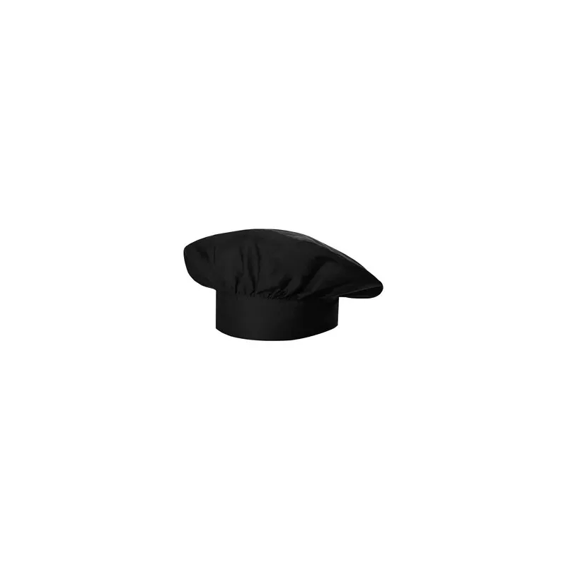 Gorro fruncido Monza 04270 negro profesional cocina T-01