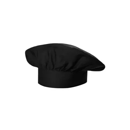 Gorro fruncido Monza 04270 negro profesional cocina T-01