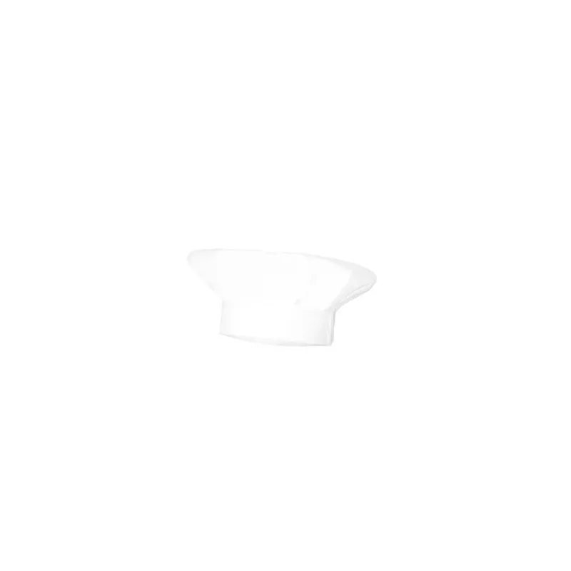 Gorro fruncido Monza 04270 blanco profesional cocina T-01 de poliéster con diseño clásico y cómodo ajuste.