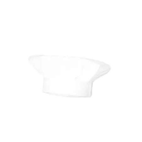 Gorro fruncido Monza 04270 blanco profesional cocina T-01 de poliéster con diseño clásico y cómodo ajuste.