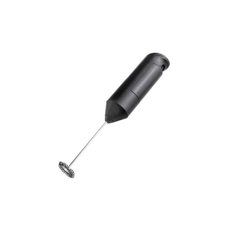 Batidor espumador para leche Ibili 688300, acero inoxidable, diseño ergonómico, color negro, uso práctico y fácil limpieza