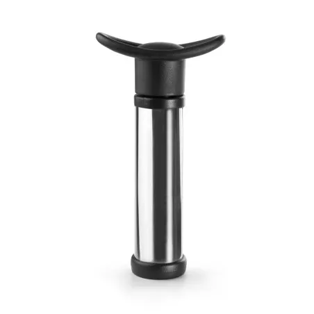 Bomba de vacío manual inox Ibili 695032 con acabado brillante y 2 tapones de silicona para sellar vino.