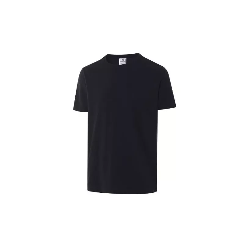 Camiseta cuello redondo Monza 03031 negra de algodón manga corta T-L con ajuste clásico y suave acabado.