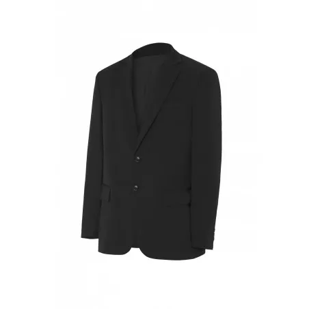 Americana camarero Monza 01712 hombre forrada negra T-50 de tejido resistente y diseño clásico con dos botones.