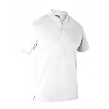 Polo camarero cuello mao Monza 03013 blanco T-XS de algodón, diseño clásico, ideal para uso profesional.