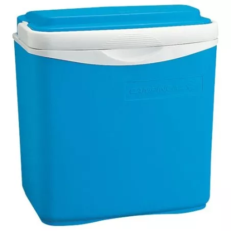 Nevera portátil Coleman Icetime 13L azul de diseño compacto y duradero, ideal para mantener alimentos frescos.