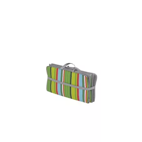 Colchoneta playa Alco 540B-1501 solarium de rayas multicolor, 173x52cm, fácil de transportar y resistente al agua.