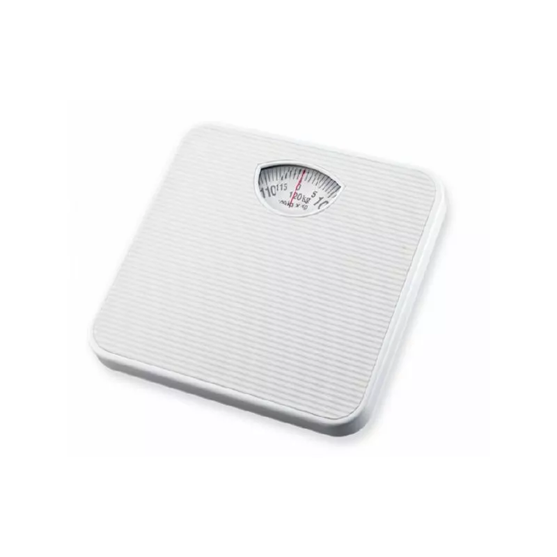 Báscula de baño analógica Ilsa 9791 blanca con diseño clásico y capacidad de hasta 120 kg