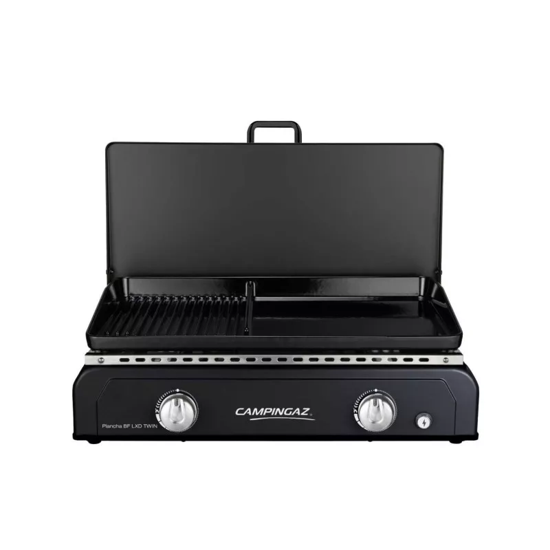 Plancha a gas Campingaz BF LXD Twin 3000006759 – 2 quemadores 6 kW, 60×40 cm