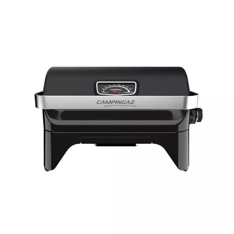 Barbacoa plancha de gas Coleman Attitude 2go 36596 48x26 cm en color negro, diseño portátil y acabado elegante.