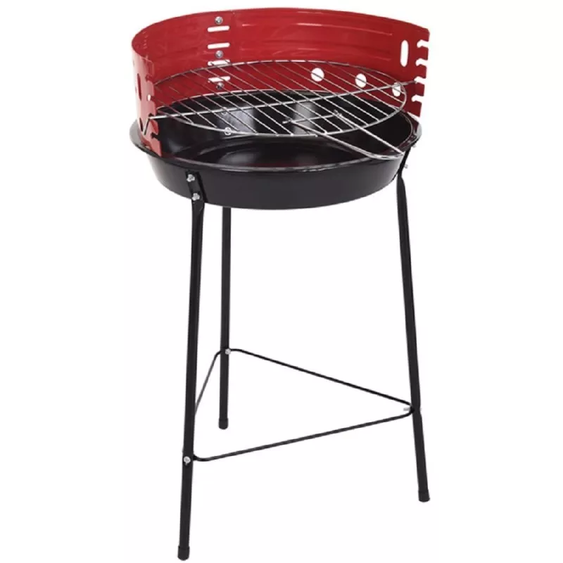 Barbacoa de carbón Vaggan 050130 - 3 patas, redonda 33 cm