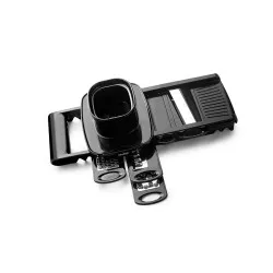 Mandolina Easycokk Ibili 772400 negra con 5 cuchillas ajustables y protector de manos para cortar y rebanar verduras.
