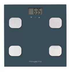 Báscula de baño Rowenta BR2520V0 Body Up – 150 kg, cristal templado 30×30 cm, memoria 8 usuarios, IMC