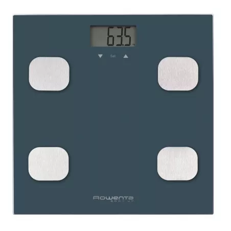 Báscula de baño Rowenta BR2520V0 Body Up – 150 kg, cristal templado 30×30 cm, memoria 8 usuarios, IMC