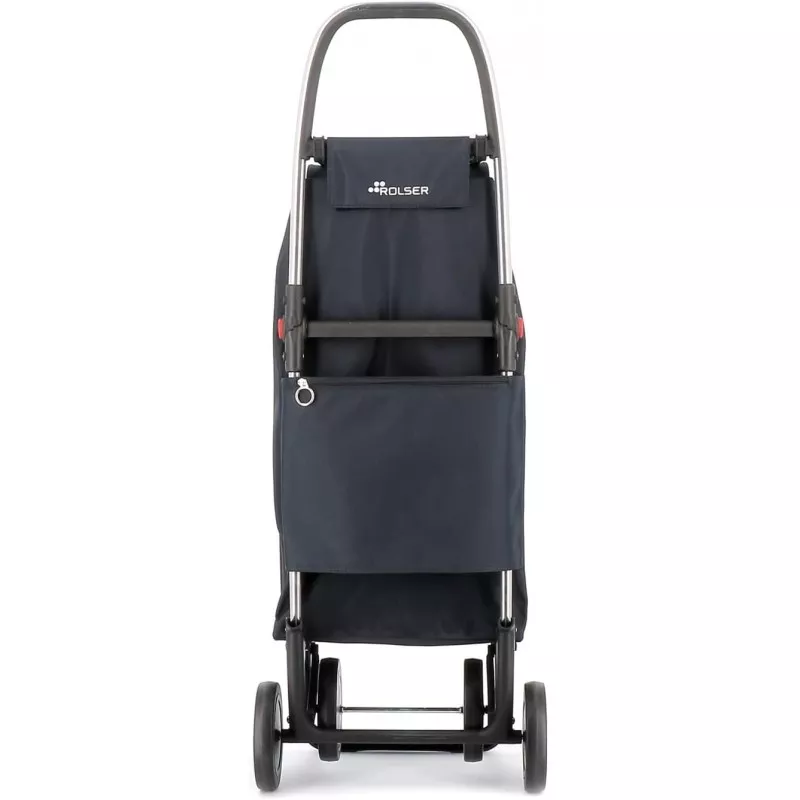 CARRO ROLSER 4R. IMX 306 MARENGO carrito plegable negro con estructura de aluminio y gran capacidad de carga.