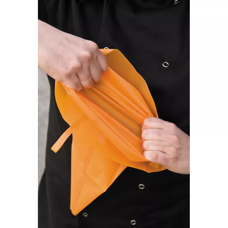 Manga pastelera de silicona Ibili 752740, 40 cm de color naranja, flexible y resistente para decoraciones de repostería.
