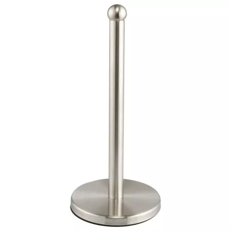 Portarrollo vertical metálico Inalsa 6611 para papel cocina en acabado inoxidable y diseño moderno con base estable.