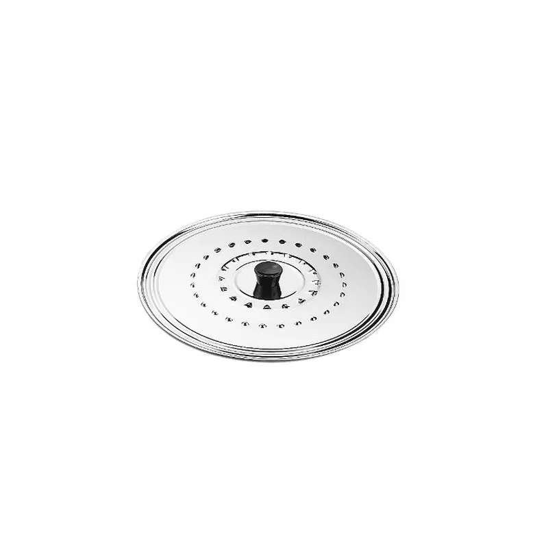 Tapa cocina Ilsa inox 36 cm Nº4 multiuso con pomo anticalor, acero inoxidable brillante y diseño funcional.