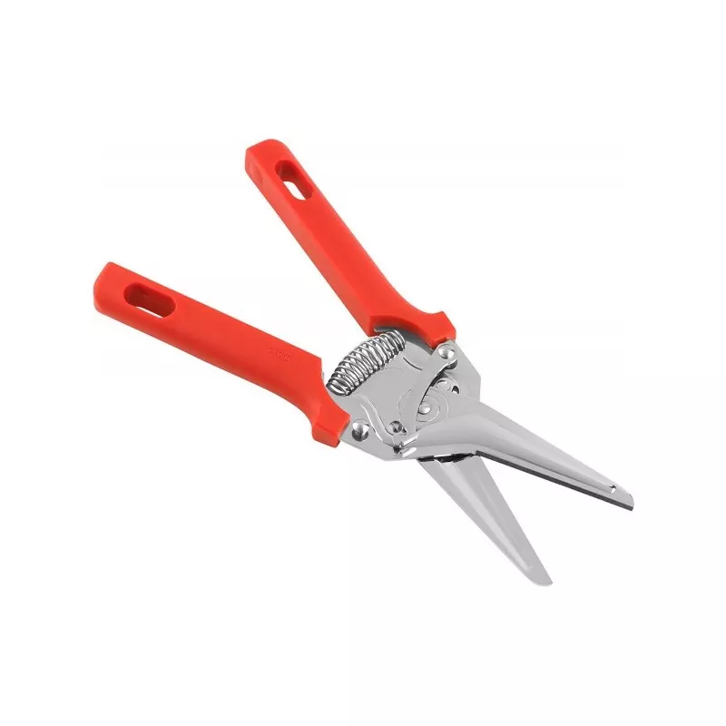Tijera de cocina Kuhn Rikon Classic roja 27005 con hojas de acero inoxidable y asas ergonómicas para un corte preciso.