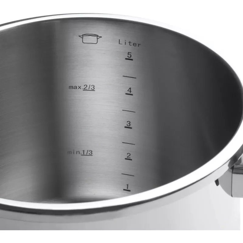 Olla a presión Lacor Master 4 L, acero inoxidable, triple fondo