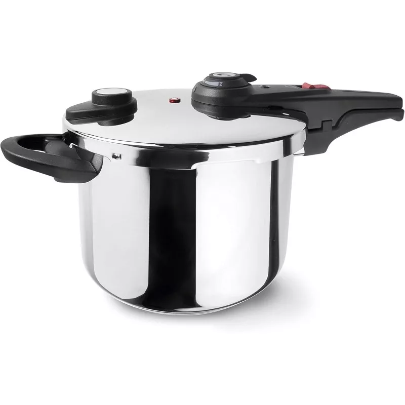 Olla a presión Lacor 71886 Master 6 L, acero inoxidable, fondo full induction