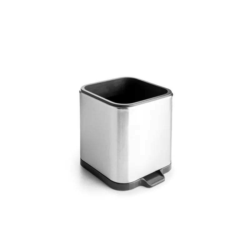 Portacubiertos cuadrado acero inoxidable Ibili Eureka 797230 con acabado pulido y diseño moderno para la cocina.