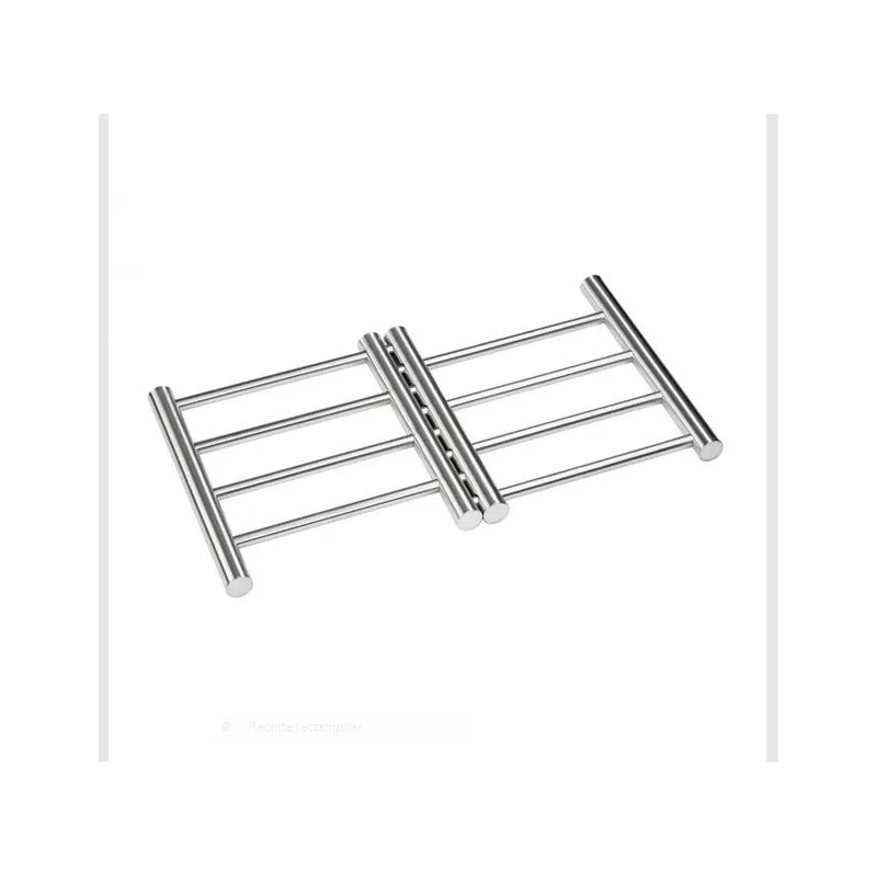 Salvamantel extensible Inoxibar 36x22cm acero inoxidable, diseño elegante y práctico con acabado pulido y resistente.