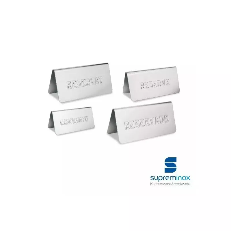 PLACA RESERVADO 8040 SUPREMINOX