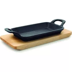 PLANCHA GRILL RECT. LACOR C/B. 22,5*10 25874