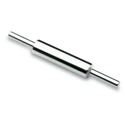 Rodillo de amasar 40 cm Lacor 67140 de acero inoxidable con acabado pulido y mangos ergonómicos para mayor comodidad.