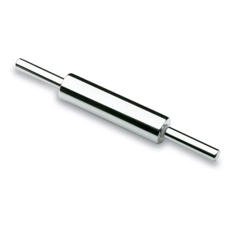 Rodillo de amasar 40 cm Lacor 67140 de acero inoxidable con acabado pulido y mangos ergonómicos para mayor comodidad.