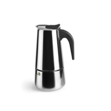 Cafetera italiana Supreminox Basic – 6 tazas, acero inoxidable, apta para inducción