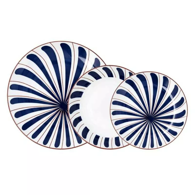 VAJILLA 18 P ARC OCEANIKA BIDASOA PORCELANA