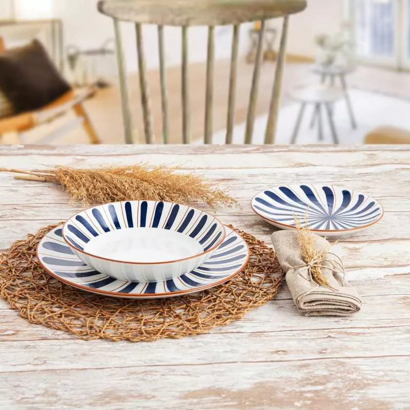 VAJILLA 18 P ARC OCEANIKA BIDASOA PORCELANA