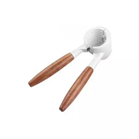CASCANUECES ILSA RFº 450 BCO de diseño ergonómico, mango de madera y acabado blanco, ideal para nueces y frutos secos.