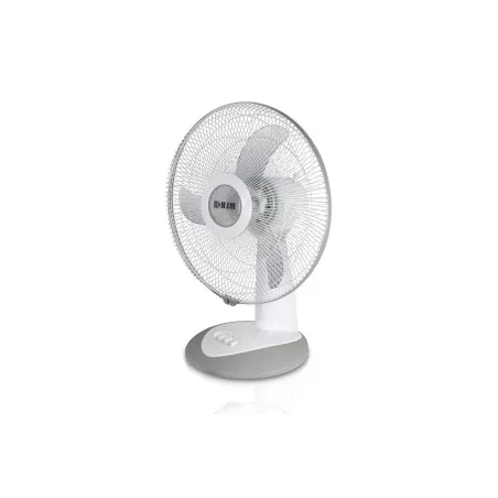 Ventilador sobremesa HJM VM30 30cm 40W 3 velocidades en color blanco con diseño moderno y base estable.