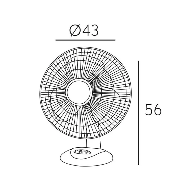 VENTILADOR CORONEL SOBREMESA NEGRO 40