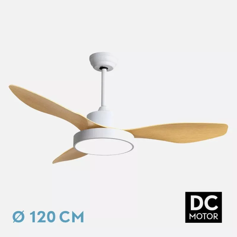Ventilador techo Fabrilamp Hayate 120cm DC LED 48W 6 velocidades