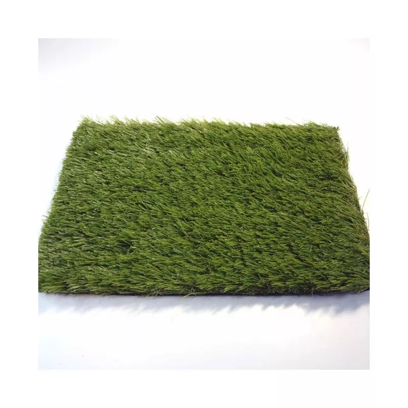 Césped artificial Realturf Eden 30 mm (1 m2) de color verde, textura natural y resistente a condiciones climáticas.