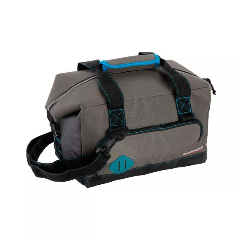 Bolsa térmica Campingaz Office Doctor 17L en gris con diseño resistente y asa ajustable, ideal para camping.