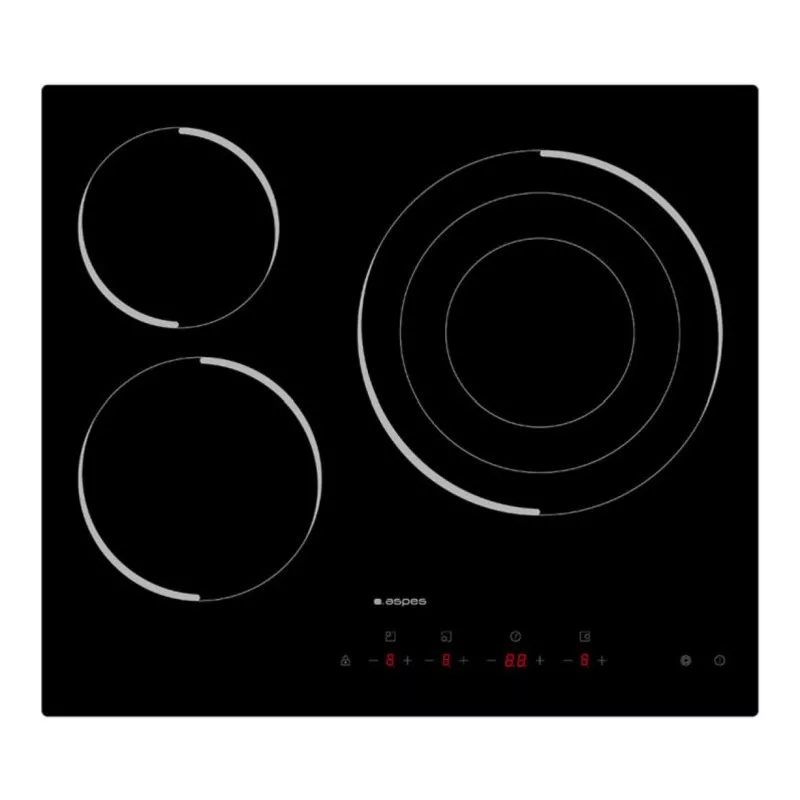 Placa vitrocerámica Aspes AV-3601 3 zonas - 59 cm