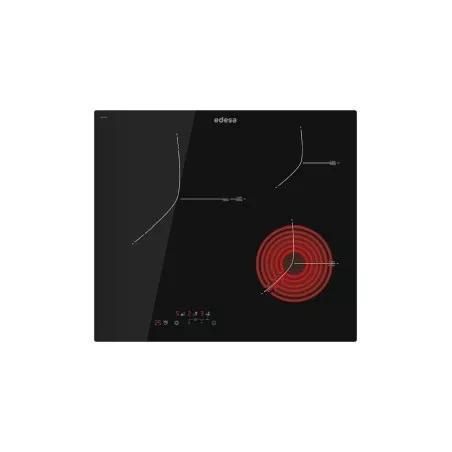 Placa vitrocerámica Edesa EVT-6328 R/A 3 zonas - 59 cm