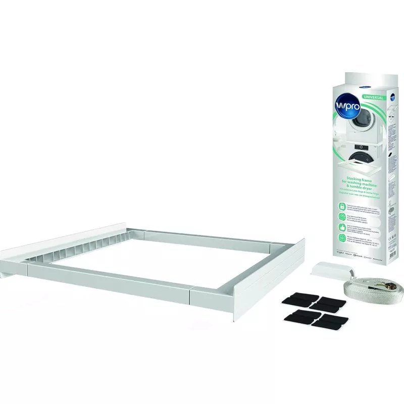 Kit unión universal lavadora/secadora Wpro KCL103 con bandeja extraíble