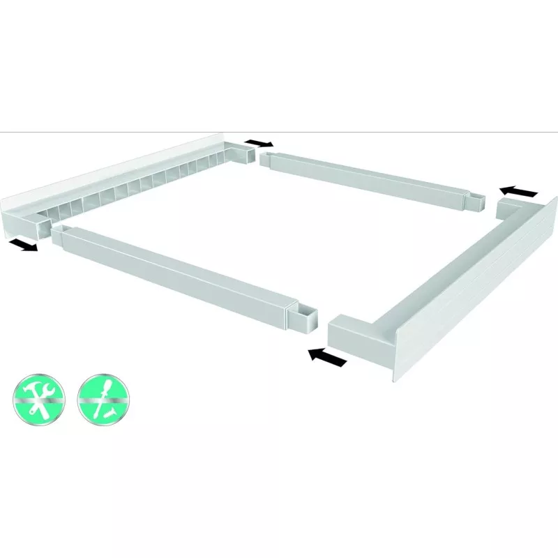 Kit unión universal lavadora/secadora Wpro KCL103 con bandeja extraíble