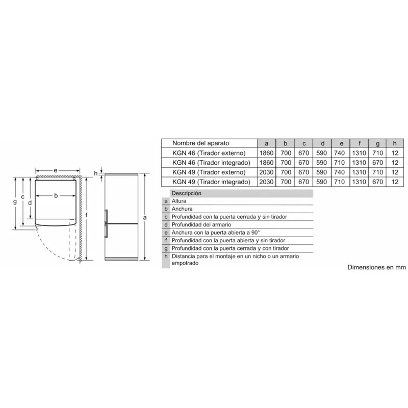 Frigorífico combi Balay 3KFE776XE NoFrost 203x70 inox