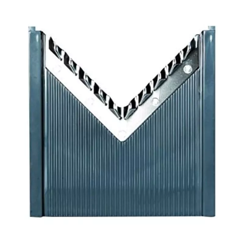 Mandolina V gris Lacor 60356 con 5 cuchillas intercambiables y exprimidor, diseño funcional y acabado en acero inoxidable