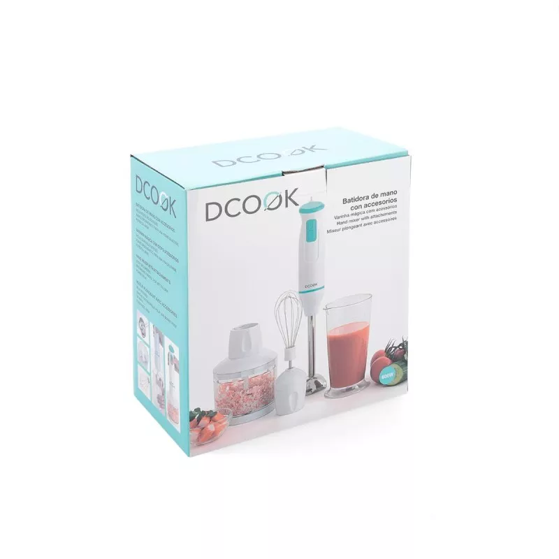 Batidora de mano Dcook Gallery – 600 W, vaso 700 ml, 2 velocidades